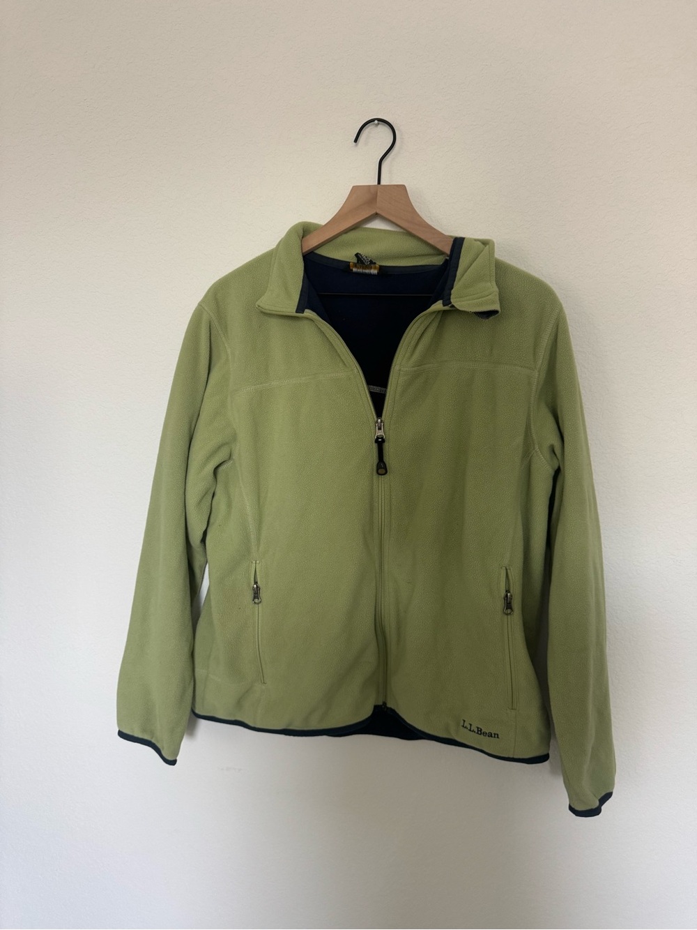 L.L. Bean Fleece Quarter Zip Pullover Jacket Large